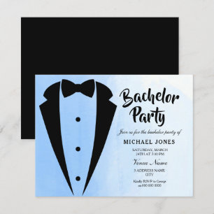 Invitación de Despedida de Soltero con Corbata de