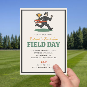 Invitación de Despedida de Soltero con Día de Camp