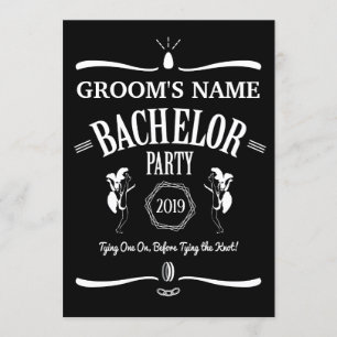 Invitación de Despedida de Soltero con Tema de Bot