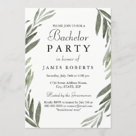 Invitación de despedida de soltero moderna simple 