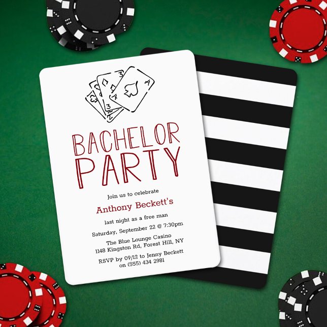 Invitación de Despedida de Soltero Noche de Casino (Subido por el creador)
