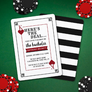 Invitación de Despedida de Soltero Noche de Casino