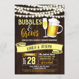 Invitación de Despedida de Solteros/as con Burbuja