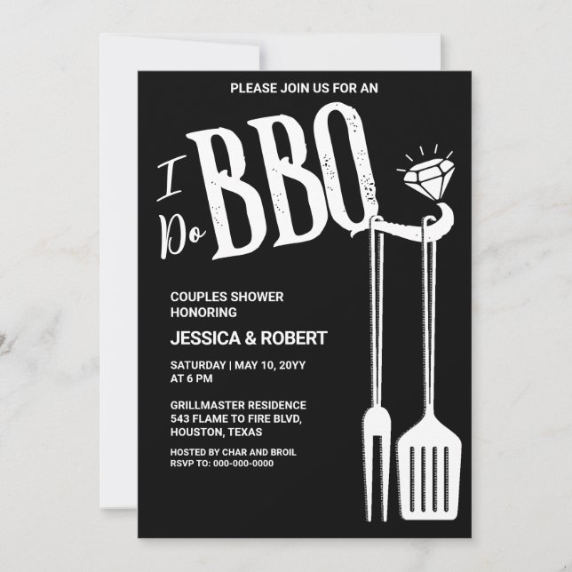 Invitación de Despedida de Solteros/as para Pareja (Anverso)