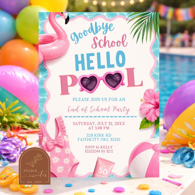 Invitación de despedida escolar y bienvenida a la  (Subido por el creador)
