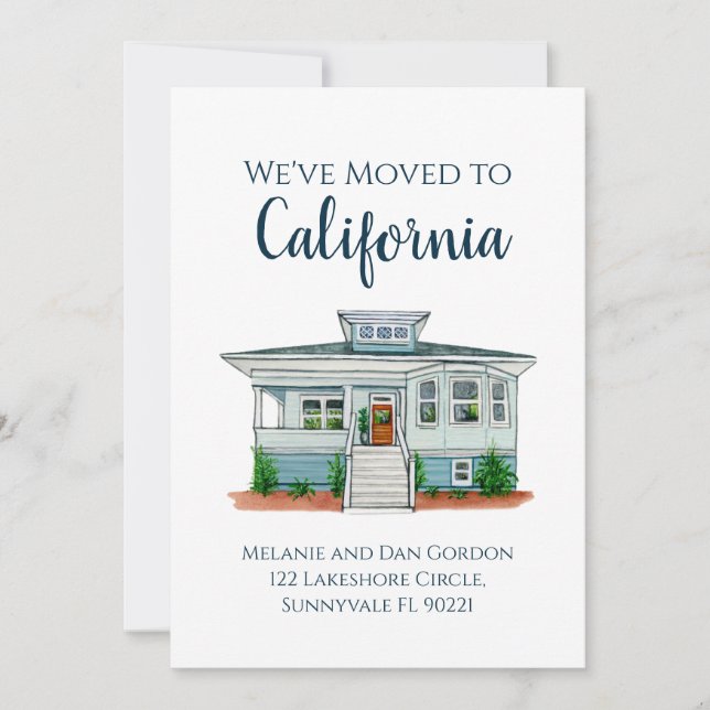 Invitación de desplazamiento de casa (Anverso)