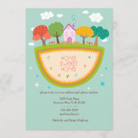 Invitación de desplazamiento de casa de campo