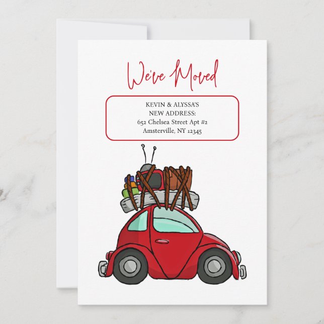 Invitación de desplazamiento de coches (Anverso)