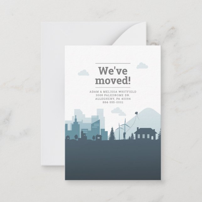 Invitación de desplazamiento de dirección móvil (Anverso)