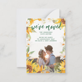 Invitación de desplazamiento de foto de flor solar