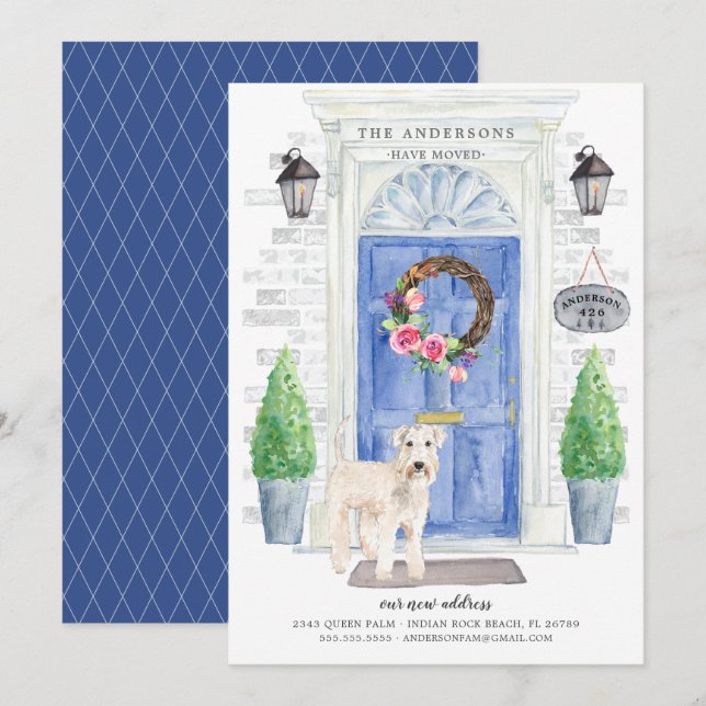 Invitación de desplazamiento de la puerta delanter (Anverso / Reverso)