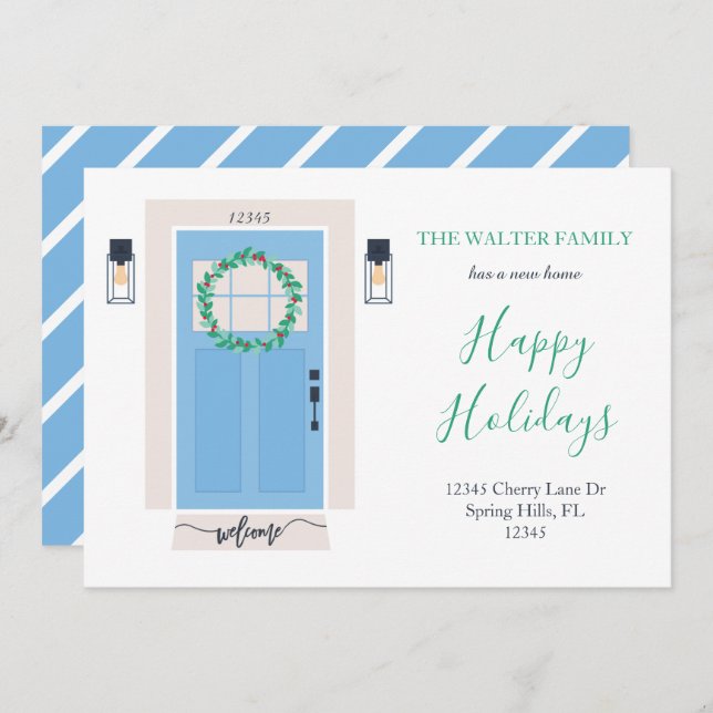 Invitación de desplazamiento de la puerta delanter (Anverso / Reverso)