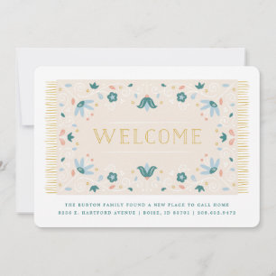 Invitación de desplazamiento de mascota de bienven