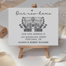 Invitación de desplazamiento de nueva dirección de