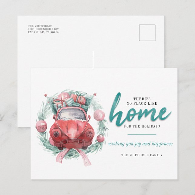 Invitación de desplazamiento de vacaciones de Navi (Anverso / Reverso)