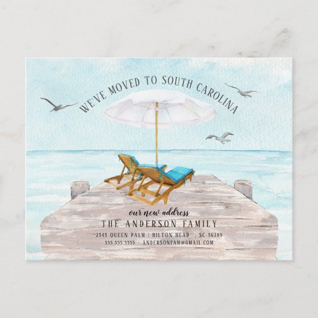 Invitación de desplazamiento del mar tropical (Anverso)