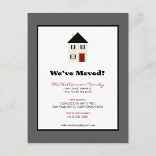 Invitación de desplazamiento familiar de 4,25" x 5