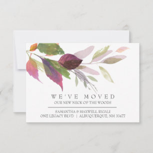 Invitación de desplazamiento hacia casa otoño acua