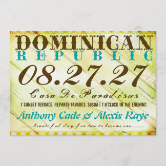 Invitación de destino a la República DOMINICANA