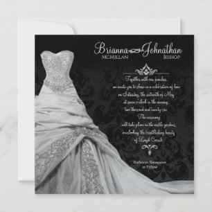 Invitación de destino de Black Tie Luxe