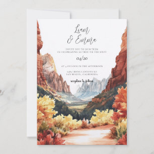 Invitación de destino de boda de Sion