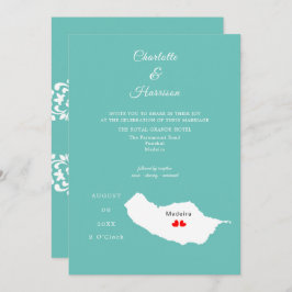 Invitación de destino de Madeira Boda