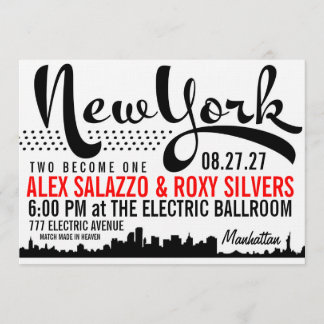 Invitación de destino de NUEVA YORK