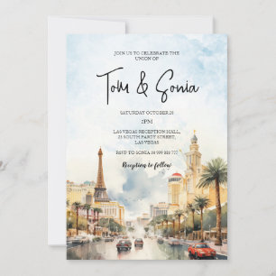 Invitación de destino del Boda paisajístico de Las