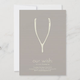 Invitación de Día de Acción de Gracias de Wishbone