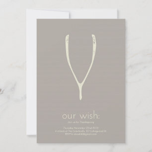 Invitación de Día de Acción de Gracias de Wishbone