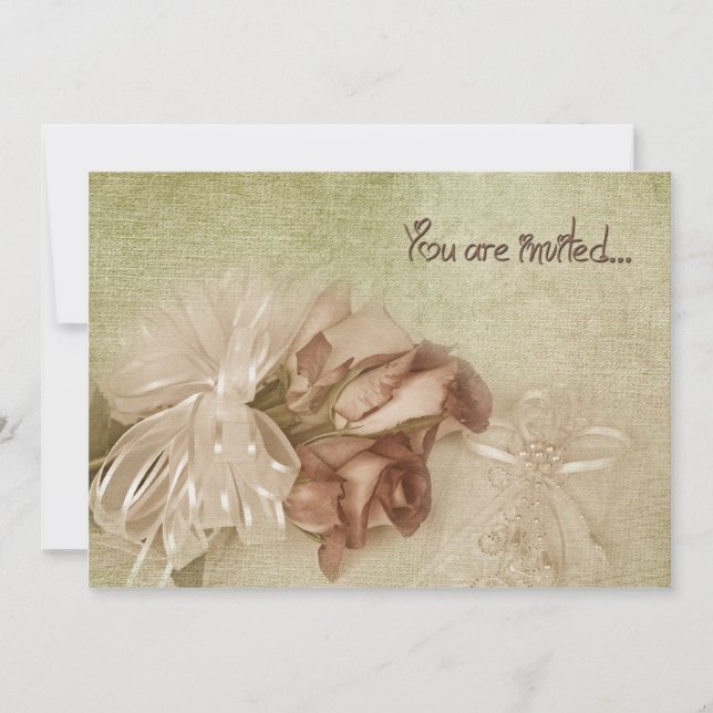 Invitación de día de bodas (Anverso)