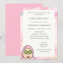 Invitación de Día de Chicas en el Spa