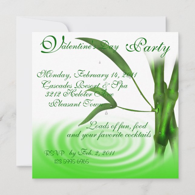 Invitación de Día de San Valentín (Anverso)