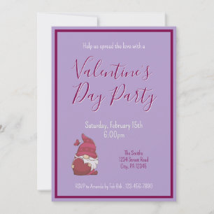 Invitación de día de San Valentín Gnome