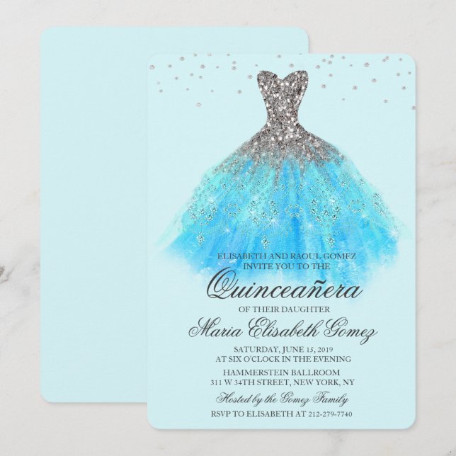Invitación de diamantes a la vestimenta de Purpuri (Anverso / Reverso)