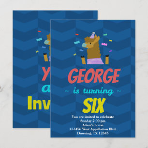 Invitación de dibujos animados para la celebración