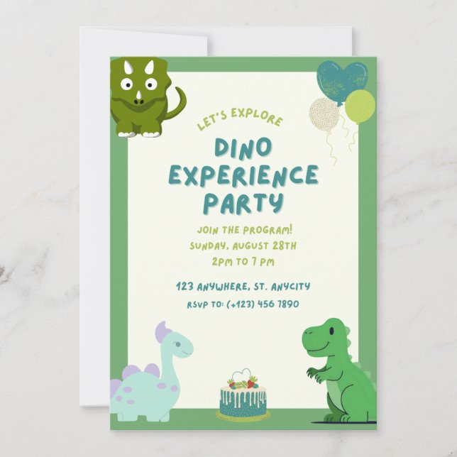 INVITACIÓN DE DINO (Anverso)