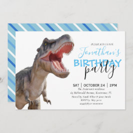 Invitación de Dinosaur Boy bIRTHDAY