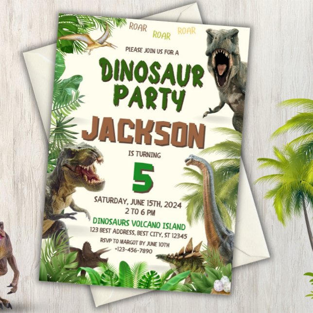 Invitación de Dinosaurio P (Subido por el creador)