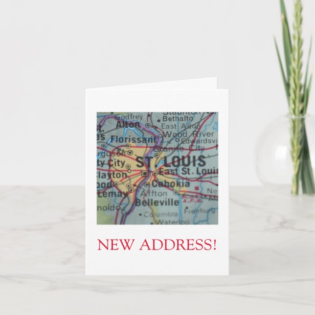 Invitación de dirección nueva de St Louis (Anverso)