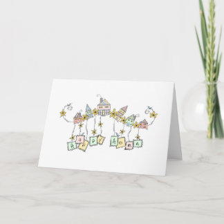 Invitación de dirección nueva del hogar feliz