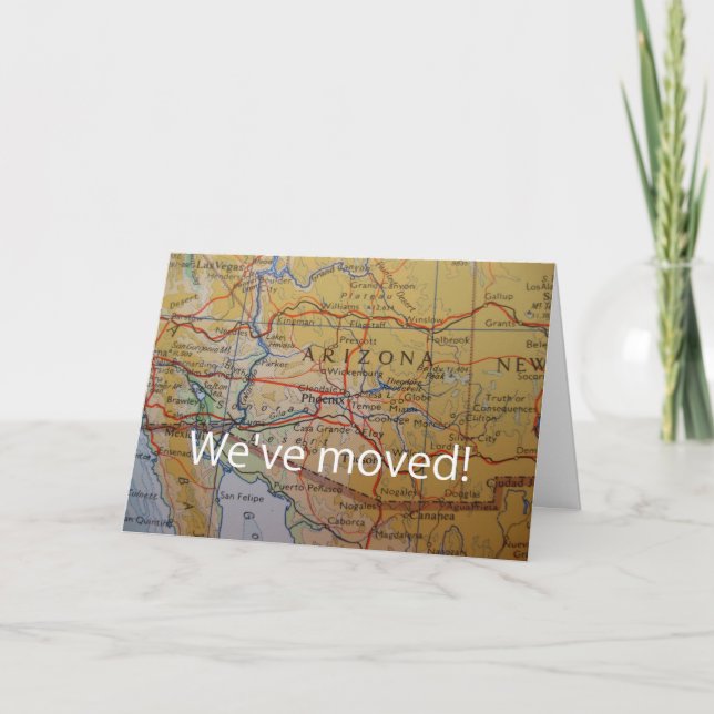 Invitación de direcciones movidas de Arizona (Anverso)
