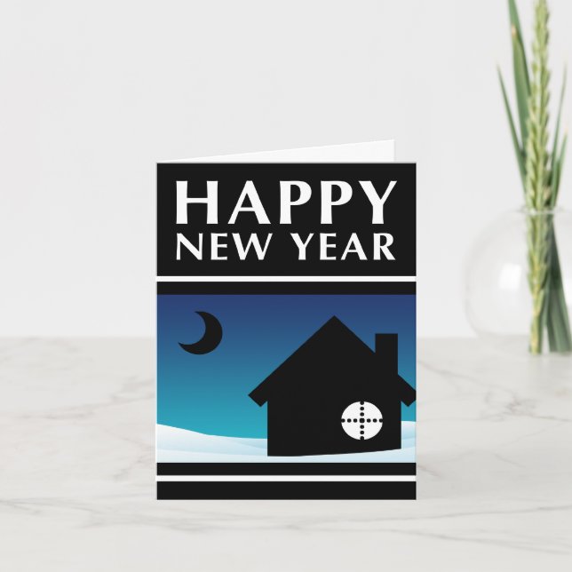 invitación de direcciones nuevas de feliz año nuev (Anverso)