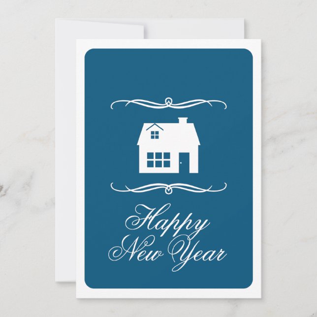 invitación de direcciones nuevas de feliz año nuev (Anverso)