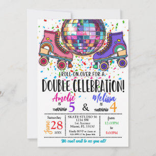 Invitación de Disco de Patinaje sobre Ruedas de Do
