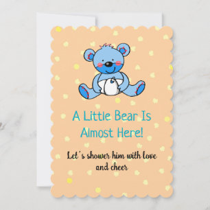 Invitación de diseño Baby Shower de Sweet Blue Bea