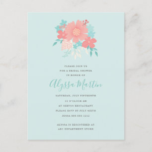 Invitación de diseño floral elegante y hermoso