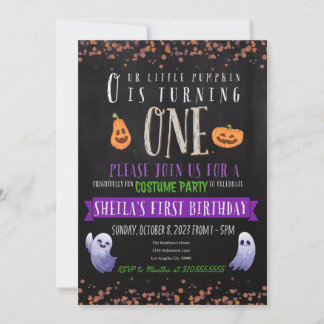 Invitación de disfraz de cumpleaños