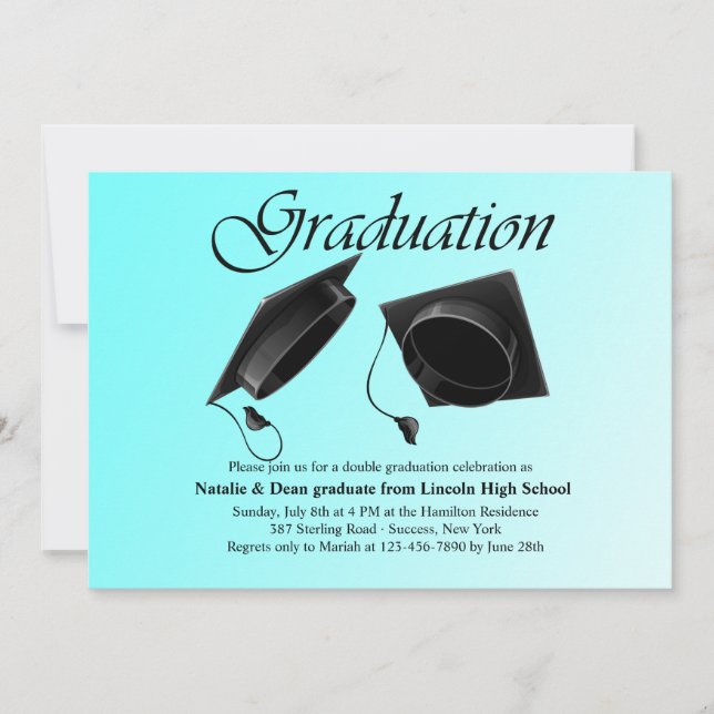 Invitación de doble graduación (Anverso)