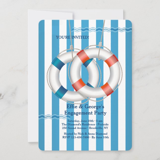 Invitación de doble salvavidas (Anverso)